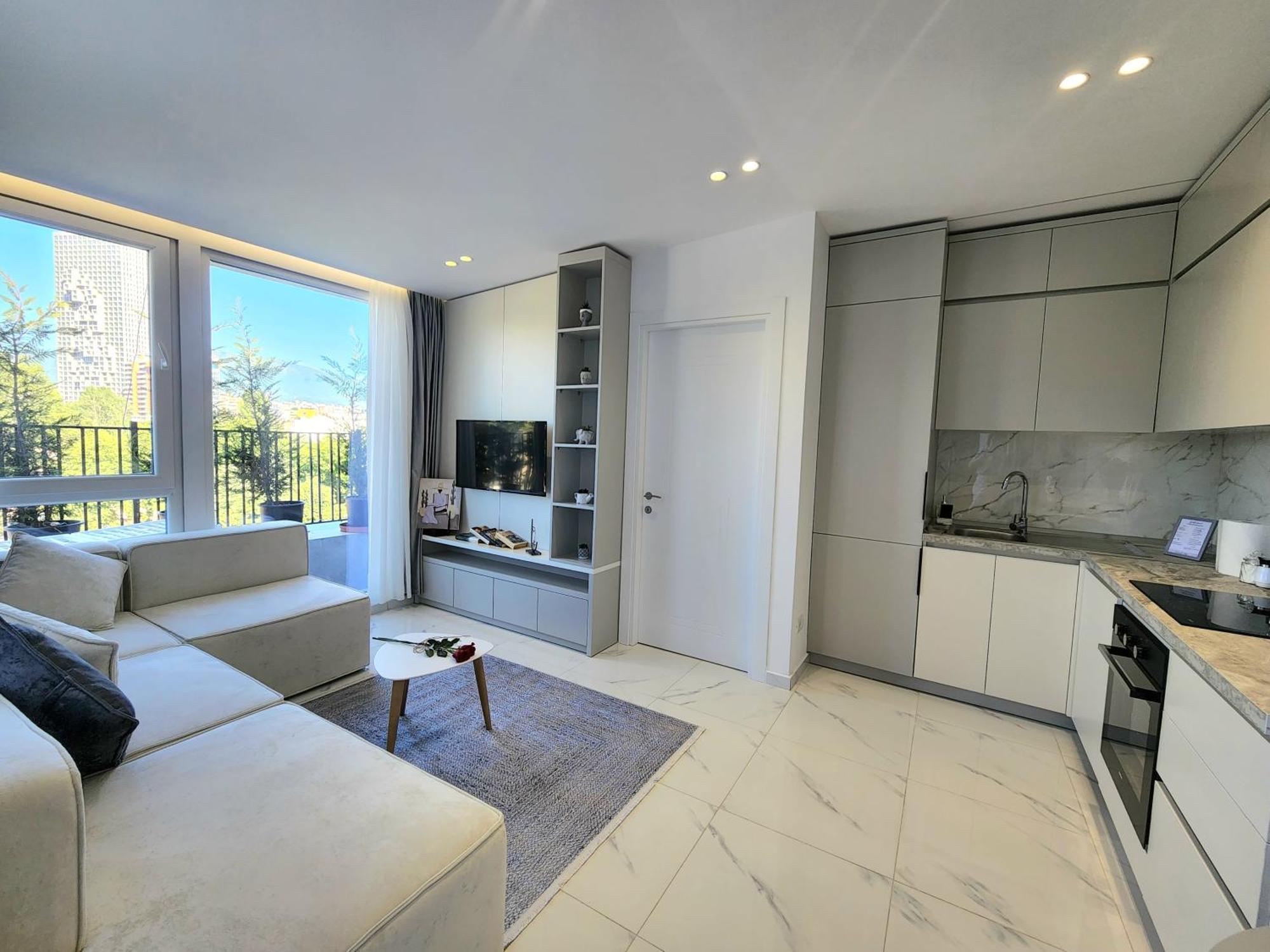 Penthouse With A City View Тирана Экстерьер фото